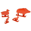 4pcs Carbon Steel Mini Animal Silhouette Target Shooting Practice Targets