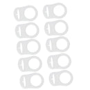Pacifier clips set - silicone - 10 pieces - Traspatent - baby clip - dummy