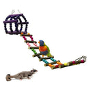 Durable Parrot Swing Exercise Toys Parrot Cage Small Pet Bridge Ladders