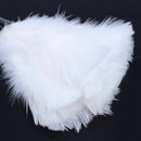 1pc Fashion Turkey Feather Duster with Black Plastic Handle Cleaning Tool(w