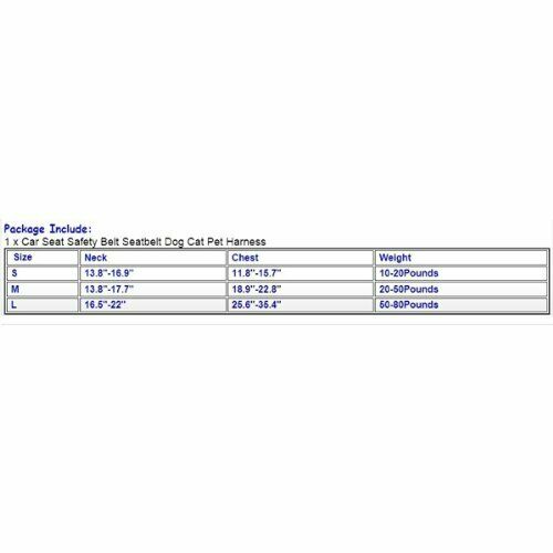 Red M Car Vehicle Auto Seat Safety Belt Seatbelt for Dog Pet L2X9