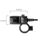 Waterproof Dual USB 9-90V Motorcycle Charger Switch Hot Socket w/ N5H5 R0W3