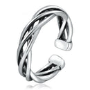 Elegant Knitting Twist Open Rings Wedding Jewelry For Women-It Can Be adjusta H3