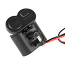 12V-24V Waterproof Motorcycle/Bike Cigarette Lighter Charger Socket USB Power Z