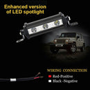 4inch 9W 3 LED 6000K Spot Beam Work Light Bar Lamp Suv Boat Offroad Truck  BX