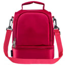 Thicken Warm Insulation Box Nylon Lunch Bag Red Lunch Bag Handbag With Zipp