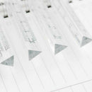15cm Transparent Straight Ruler Students Stationery Simple Triangular Rulers: Gw