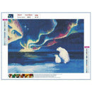 4 Pack Aurora Elk DIY 5D Diamond Painting Kit Full Drill Embroidery Cross Stitch