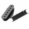2 Pcs Black Plastic Single Coil Slug Bobbins Bridge Pickup Covers/Lid/Shell