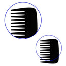 5Pcs Pocket Plastic Comb Super Wide Tooth Combs No Static Beard Comb Small