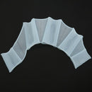 Silicone Swim Gear Fins Hand Webbed Flippers Training Glove L Size 7.1" x 2