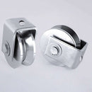 V-Shaped Small Pulley, Rail Hoisting Guide Wheel,Translation Door Foot 3.9*5.4cm