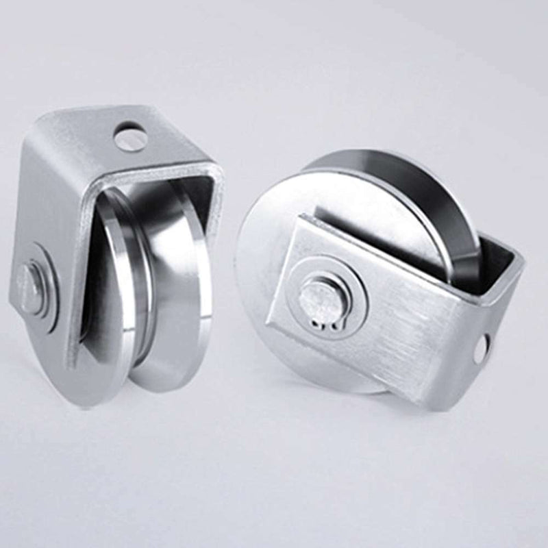 V-Shaped Small Pulley, Rail Hoisting Guide Wheel,Translation Door Foot 3.9*5.4cm