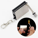 Permanent Match Box Lighter Cigarette Camping Keyring Novelty