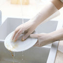Household Glove Scrubber Rubber Cleaning Gloves Dusting Hair Car Insulated