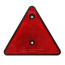 Triangular Red Reflector Screw Fit Rear Triangle for Trailers Caravans