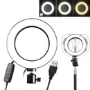 10" LED Ring Light Dimmable Lighting Kit Phone Selfie Tripod Makeup Live Lamp