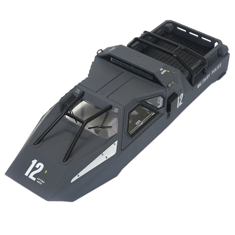 Metal Alloy 1/12 RC Tank Spare Parts Accessories DIY  Car Shell Gray