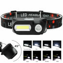6 Modes LED Headlamp Rechargeable Headlight Flashlight COB USB Head Light Torch