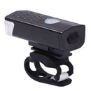 Mountain Bike Headlight USB Rechargeable Super Bright Riding Tool (Black)