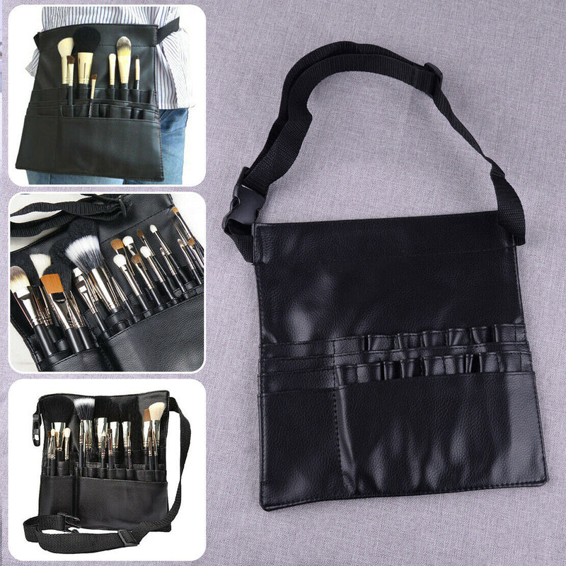 Travel Professional Cosmetic Makeup Brush Apron Artist Belt Strap Hold Bag Case