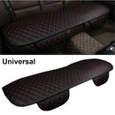 Universal Black PU Leather Red Seam Car Rear Seat Cover Back Cushion Mat Pad