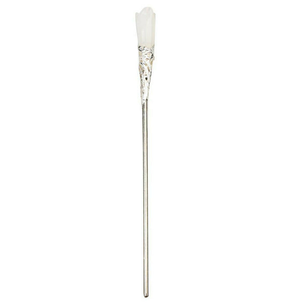 Chinese Classic Women Hairpin Hair Accessories White Jade Retro Stick 165mm Gift