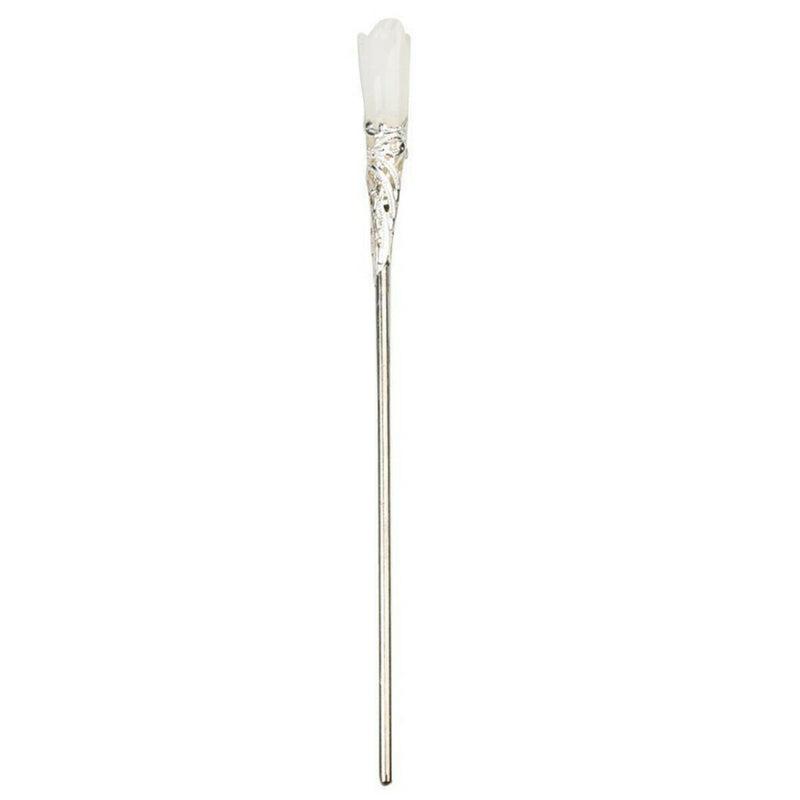 Chinese Classic Women Hairpin Hair Accessories White Jade Retro Stick 165mm Gift