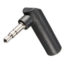 Right Angle 3.5mm Male To Female Stereo Plug Adapter Adaptor Convertor L Sh