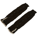 Women's Knitted Leg Warmers Button Lace Trim coffee