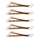 5pcs 4Pin Power Converter Adapter Splitter Cable Extension Wire