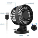 Personal Mini USB Fan Noiseless Table Desk Fan with Dual Blades For Home Of