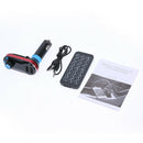 Wireless Bluetooth Car FM Transmitter USB Charger Music Player (Red)
