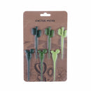 6pcs/pack Cactus Fruit Forks Dessert Forks Toothpick Kids Tableware Food Picks &