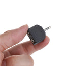 3.5mm Splitter Mono Adaptor Connector 2 Socket To 1 Plug For Mobile Computer JR