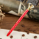 5PCS Big Carat Diamond Crystal Pen Gem Ballpoint Pen Ring Wedding Office Me W5A8