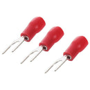 120Pcs Insulated Fork Spade Wire Connector Electrical Crimp Terminal - 100P J8M8