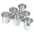 Mini Metal Bucket Set Of 6-10.5x8x12cm