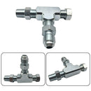 3-Way 1/8" NPT To 4AN Plug Oil Feed Pressure Sensor Adapter , 6*5*1cm
