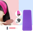 Salon Hair Straightener Heat-resistant Safety Mat Storage Pouch Purple