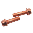 2 Set 42mm Exhaust Studs & Serrated Nuts M10x1.25 Manifold Flange