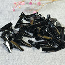 50x Mini Flat Metal Single Prong Alligator Hair Clips Barrette Findings 24mm