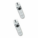 4PCS RGB T10 5050 LED Car Dome Reading Light Lamp Bulb With Remote Control New