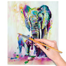 Elephant Father & Son DIY Oil Painting Paint by Numbers Kit No Frame Home Art