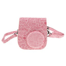 Instant Camera Leather Case Bag Cover for Fuji   Polaroid Mini 8 Pink