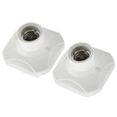2Pcs E27 Socket Lamp Holder Screw Lamp