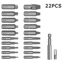 22Pcs Damaged Screw Extractor Speed Out Drill Bits Remover Bolt Set Kit Bro X6Z0