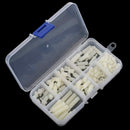 180PCS M3 Nylon White Hex M-F Spacers/ Screws/ Nuts Assorted Kit, Standoff, G7Y2