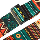 Adjustable Durable Guitar Bass Strap with PU Leather Ends National Style for