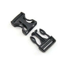 6 pcs 1'' Plastic Side Release Buckles Black, 25mm